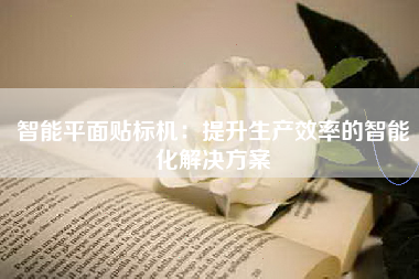 智能平面贴标机：提升生产效率的智能化解决方案