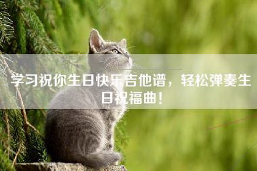 学习祝你生日快乐吉他谱，轻松弹奏生日祝福曲！