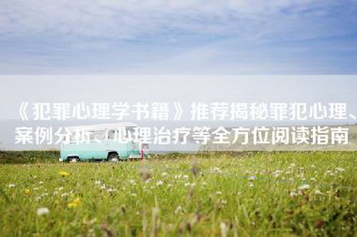 《犯罪心理学书籍》推荐揭秘罪犯心理、案例分析、心理治疗等全方位阅读指南