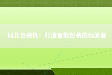 河北包装机：打造智能包装的领航者