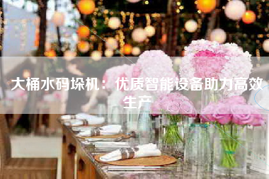 大桶水码垛机：优质智能设备助力高效生产