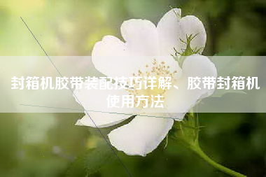 封箱机胶带装配技巧详解、胶带封箱机使用方法
