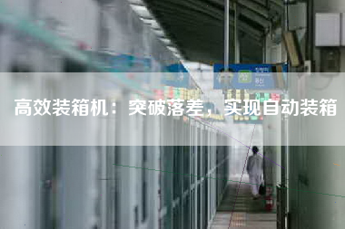 高效装箱机：突破落差，实现自动装箱