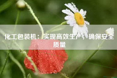 化工包装机：实现高效生产，确保安全质量