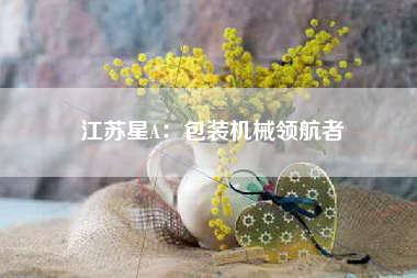 江苏星A：包装机械领航者