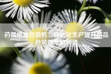 药品纸盒包装机：自动化生产提升药品包装效率的利器