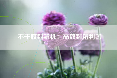 不干胶封箱机：高效封箱利器