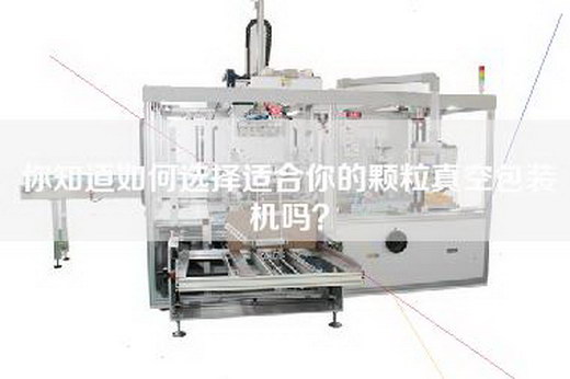 你知道如何选择适合你的颗粒真空包装机吗？