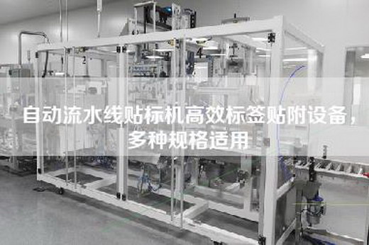 自动流水线贴标机高效标签贴附设备，多种规格适用