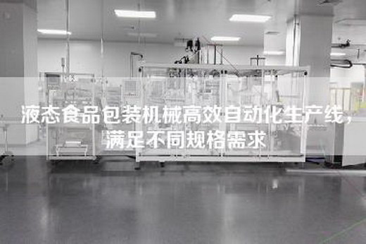液态食品包装机械高效自动化生产线，满足不同规格需求