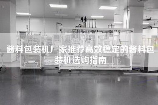 酱料包装机厂家推荐高效稳定的酱料包装机选购指南