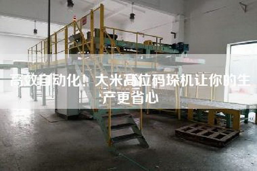 高效自动化！大米高位码垛机让你的生产更省心
