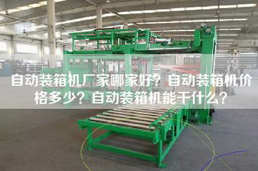 自动装箱机厂家哪家好？自动装箱机价格多少？自动装箱机能干什么？