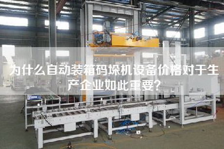 为什么自动装箱码垛机设备价格对于生产企业如此重要？